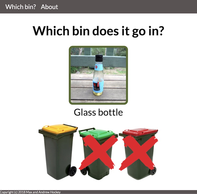 Which Bin screenshot